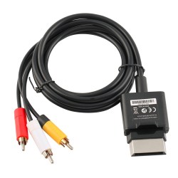 1-8M-Audio-Video-AV-RCA-Video-Composite-Cable-Cord-For-Xbox-360-Slim-GamePad